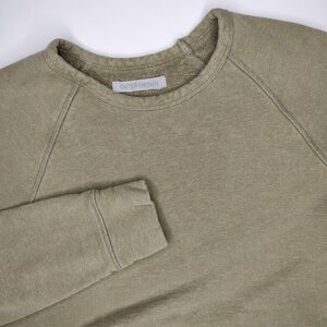 Outerknown Sweater Large Green Olive Hemp Blend Raglan Sweatshirt